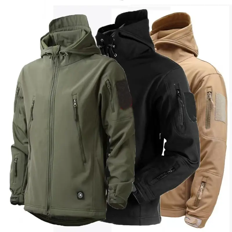 Fleece Autumn Men Jackets Waterproof Fishing Hunting Hiking Camping Climbing Winter Tracksuits Coat Thermal Fall