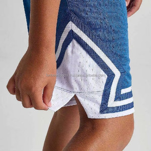 Shorts en maille personnalisés 100 % polyester, design sublimation, pour garçons et hommes, style basketball, pour la plage, fournisseur en gros, dernier design - Product Image 3