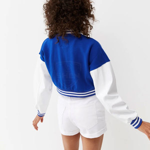 Veste de survêtement courte pour femme, prix bas, meilleure qualité, nouvelle conception, service OEM, veste de survêtement courte à la mode - Product Image 5