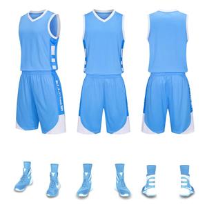 Conjunto de Camisetas de Baloncesto Personalizadas, Cómodas, de Secado Rápido, al por Mayor, en Stock, Diseño de Uniforme de Baloncesto para Hombre - Product Image 5