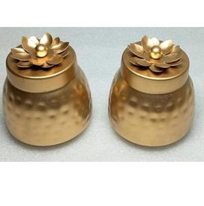 Contenedor Elegante Estilo Indio, Recipiente de Metal de Lujo con Acabado Esmaltado, Nuevo Tarro de Diseño Hecho a Mano, Superventas - Product Image 4