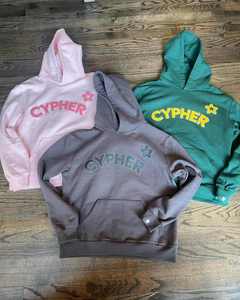 2025 de gran tamaño para mujer 100% algodón Puff impreso chándal logotipo personalizado Jogger conjunto con Sudadera con capucha pantalones de chándal de lana para el invierno - Product Image 1