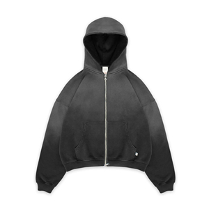 Sweats à capuche 100% coton personnalisés de haute qualité pour adultes Sun Fade Winter Outwear Sweatshirts brodés ODM OEM Made In Pakistan - Product Image 6