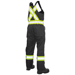 Combinaison de travail haute visibilité fluorescente avec tissu résistant pour la construction, les mines et la sécurité des travaux routiers - Product Image 6
