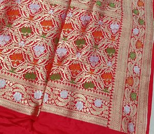 ผ้าไหมส่าหรี/banarasi Silk Saree/kanjeevaram ผ้าไหมส่าหรีผ้าไหมบริสุทธิ์ส่าหรีผ้าไหมสำหรับเจ้าสาวผ้าส่าหรีผ้าไหมดีไซเนอร์ - Product Image 3