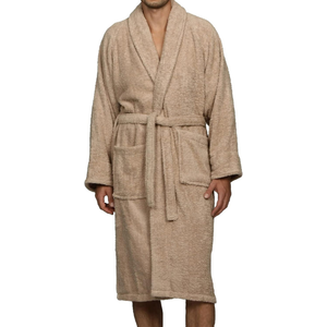 Qualité supérieure Logo personnalisé Combo peignoir couleur unie Jacquard éponge velours vêtements de nuit Sexy coton respirant séchage rapide unisexe - Product Image 1