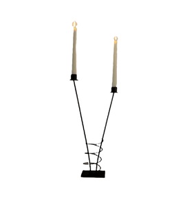 Black Taper <b>Candle</b> Holder Modern <b>Candle</b> Stand Metal Candlestick Fresh Arrival Customized Size Shape <b>Colour</b> - Product Image 2