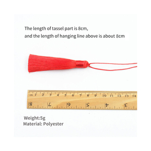 Nuevo Producto 2025, Borlas Decorativas de 8cm, Adornos de Borlas de Poliéster y Seda para Ropa y Manualidades - Product Image 5