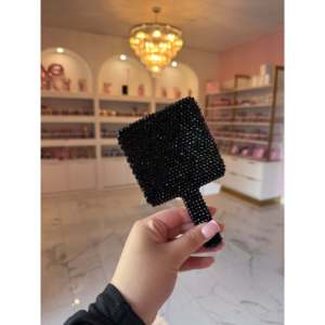 Mini Foldable Lighted Vanity Mirror-Square Rose Hand Mirror for Makeup - Product Image 2