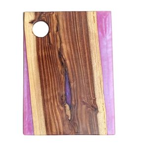 Natural Wooden Resin Cheese <b>Board</b> Perfect for Serving Slicing and Gifting Decorative Resin Inlay Wooden Chopping <b>Board</b> - Product Image 6