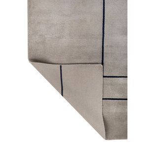 Alfombra de Lana Anudada a Mano Sthir, Gris y Negra, con Patrón Abstracto, Estilo Boho, para Dormitorio, Sala de Estar, AIWL-3010, Rectangular, para Pasillo o Habitación - Product Image 5