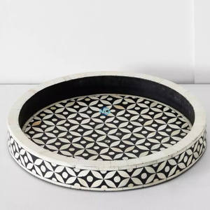 ถาดไม้เรซินทรงสี่เหลี่ยมสำหรับใส่กระดูกถาดเสิร์ฟอาหารมีสไตล์ทำด้วยมือถาดเก็บของสำหรับตกแต่งบ้าน - Product Image 4