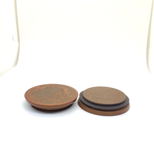 ขวดโหลทรงกลมขนาด9ออนซ์12ออนซ์ทำจากไม้ MDF พร้อมฝาปิดสำหรับเทียนแก้วสีเหลืองอำพันโรงงานในเวียดนาม - Product Image 3