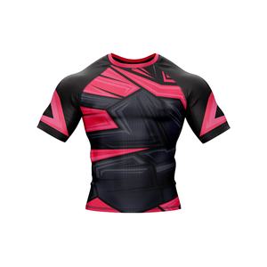 Protège-éruptions de compression UPF50 + de style sportif pour hommes avec manches longues Design de logo personnalisé Imprimé complet de marque pour MMA BJJ - Product Image 5