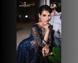 Asim Jofa, trajes de lujo bordados para mujer, Colección festiva Sumaira cosida, 3 uds., Vestidos de Noche de punto personalizados, Dupatta elegante - Product Image 6