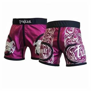 Acheter dernière vente en gros Short de boxe design personnalisé Impression de haute qualité Uniforme de boxe pro unisexe OEM Logo personnalisé Uniforme - Product Image 5
