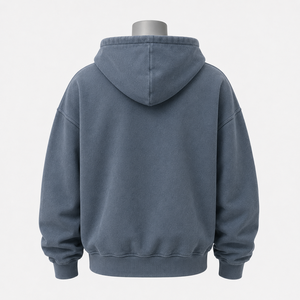 เสื้อฮู้ดผู้ชายสีดำแบบโอเวอร์ไซส์ ผ้าฟลีซคอตตอนลำลอง มีกระเป๋าหน้า ใส่ได้ในฤดูหนาว แห้งเร็ว ระบายอากาศดี รับผลิตแบบ OEM - Product Image 6