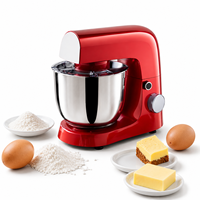 Batteur sur socle électrique 4L 5L OEM ODM pour la maison, machine de cuisine professionnelle, pétrin, batteur à œufs, mélangeur alimentaire pour la pâtisserie domestique