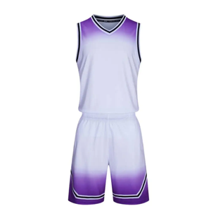 Tenue de basket-ball personnalisée de haute qualité pour hommes maillots d'équipe respirants à séchage rapide avec option de taille plus kits de basket-ball d'été - Product Image 1
