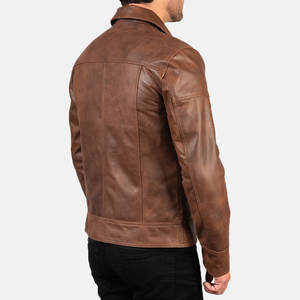 Veste d'hiver en cuir pour homme de haute qualité, chaude, durable, vêtements d'extérieur, logo personnalisé, veste en cuir pour homme - Product Image 5