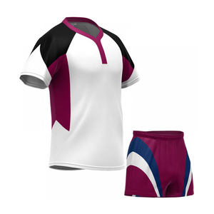 Conjunto de ropa deportiva de fútbol Rugby personalizado de alta calidad, sublimado Unisex OEM Camiseta con estampado, camisa transpirable de manga larga y corta de talla grande - Product Image 1