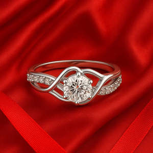 NOVAMART Fine Zarkan Hip-Hop Style <b>Silver</b> <b>Solitaire</b> <b>Ring</b> Rhodium Plated Gemstone Set in Bezel for Your Queen's Engagement Wholes - Product Image 1