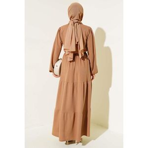 Vestido con bordado frontal Latte - Product Image 2