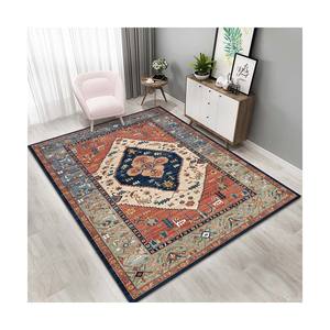Grand <span class=keywords><strong>tapis</strong></span> de porte persan floral moderne épais tissé en soie de polyester fait à la machine pour la maison salon chambre à coucher - Product Image 4