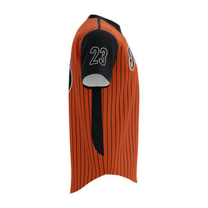 Camisetas de béisbol de alta calidad personalizadas para jóvenes unisex, camisetas transpirables con cuello en V, camisetas de béisbol con estampado de sublimación - Product Image 2