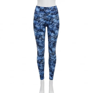 Leggings de yoga imprimés anti-odeurs, mélange de spandex, respirant, extensible, vêtements de sport et de fitness, vente en gros, fournisseur OEM - Product Image 1