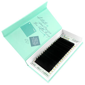 Barquettes à cils en velours noir mat, cils en cachemire, volume facile à créer, cils en soie personnalisés, 0,05 0,07 4-25 mm, fournitures pour techniciens en cils, vente en gros - Product Image 1