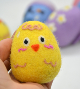 Factory Direct Wholesale Eco-Friendly Handmade Wool Felt <b>Easter</b> Egg Set Spring <b>Baby</b> <b>Toys</b>, from Nepal - Product Image 3