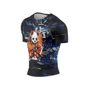 High Quality Comfortable Breathable Solid Color Men MMA <b>Long</b> <b>Sleeve</b> Rash Guard Spandex/Nylon Best Manufacturing Cheap Price - Product Image 4