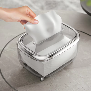 Porte-mouchoirs en métal porte-serviettes de mariage meilleure qualité accessoires de salle de bain Design moderne boîte à mouchoirs pour la décoration intérieure - Product Image 3