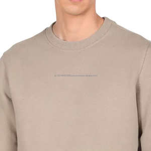 Sudadera con estampado personalizado de nuevo diseño de alta calidad para hombre, ropa de calle, moda lisa, cuello redondo, sudaderas de talla grande de Color sólido para hombre - Product Image 5