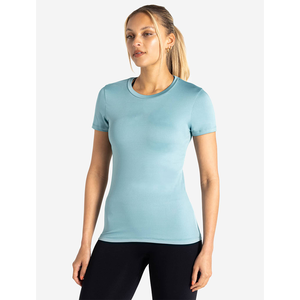 Camiseta supersuave de cuerpo entero transpirable para mujer, camiseta de manga corta con cuello redondo, de diseñador, para yoga, gimnasio y entrenamiento - Product Image 4