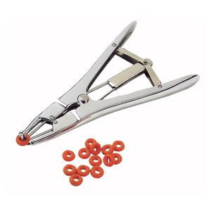 Haute qualité en aluminium vétérinaire Elastrator Castration pince anneau en caoutchouc applicateur chèvre mouton bétail bétail baguage outil - Product Image 4