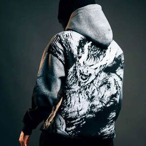 Sudadera con Capucha de Invierno para Hombre, Estilo Retro Urbano, 100% Algodón, con Cierre, Bolsillo, Bordado Personalizable, Detalles Desgastados y Pedrería - Product Image 5