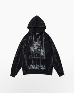 Tech Style High Street Surdimensionné Hommes Hiver Workout Hoodies Quarter Zip Pull Tactique Sweat Imprimé Casual Cargo - Product Image 2