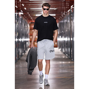 GRIMELANGE ASEREJE Short pour homme en coton biologique 100% avec détails imprimés, double poche et cordon de serrage - Product Image 3