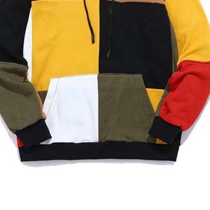 Color de bloque Último diseño Sudaderas con capucha para hombre Sudaderas Jersey Material de algodón Ropa de invierno de gran tamaño Casual Basics Sudaderas con capucha para hombre - Product Image 3