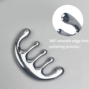 Herramienta Multifuncional de Masaje de Cabeza de Metal, Terapia Gua Sha, Relajación del Cuero Cabelludo, Artefacto de Terapia de Raspado de Cabeza, Peine de Masaje - Product Image 5