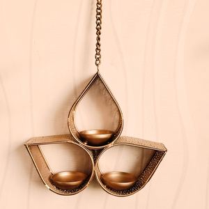 Handcrafted Vintage <b>Hanging</b> Luxury Candle <b>Holder</b> 7.5inch Metal Gold <b>Tealight</b> Candle <b>Holder</b> for Home Decor Outdoor Home Decor - Product Image 6