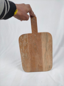 Mejor elección Tabla de cortar de madera para cortar utilidades de cocina y hogar en forma y tamaños personalizados Natural - Product Image 3