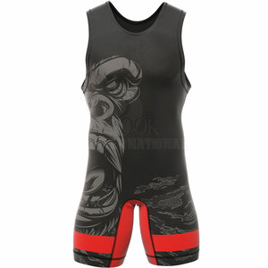 Vente en gros de Polyester, impression par Sublimation, Singlet de lutte, taille Plus, pour hommes - Product Image 1