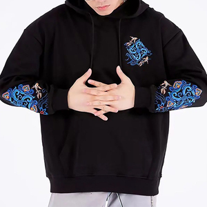 Sudadera con Capucha para Hombre, de Manga Larga, para Invierno, de Algodón Grueso, con Bordado y Estampado Personalizados, Ecológica, Resistente al Viento - Venta al Por Mayor - Product Image 1