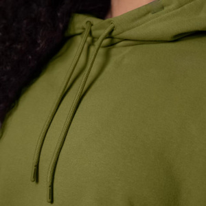 Sudadera con capucha de Jersey informal para mujer con logotipo personalizado sudadera Jersey OEM con bolsillos para ropa de invierno - Product Image 5