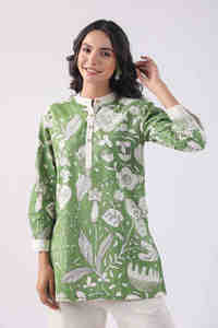 Designs indiens traditionnels nouvel ensemble de cordons en coton pour parents pour dames disponible au prix de gros dernière impression moderne - Product Image 3