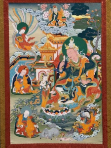 Thangka peint à la main : Guru <span class=keywords><strong>Pema</strong></span> Gyalpo - le Roi du Lotus - Product Image 2