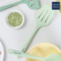 [Giorno Felice] Spatule en silicone à manche en bois, spatule en silicone antiadhésive, ustensile de cuisine en bois, retourneur en silicone souple